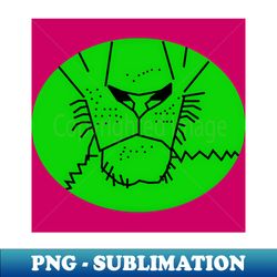 Minimal Green Lion Mouth - Exclusive Sublimation Digital File - Perfect for Sublimation Art
