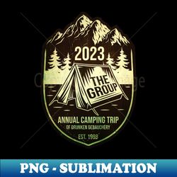 The Group 2023 Camping Shirt - Aesthetic Sublimation Digital File - Fashionable and Fearless