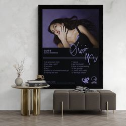 Olivia Rodrigo Guts poster, Olivia Rodrigo poster, minimalist poster, vintage poster, digital download.jpg