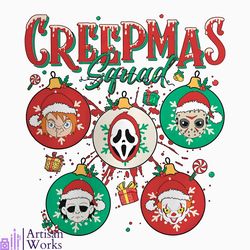 Horror Characters Creepmas Squad PNG Download File