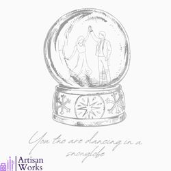 You Two Are Dancing In A Snowglobe Christmas Song SVG