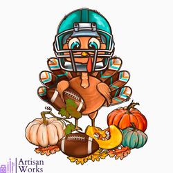 Funny Turkey Thanksgiving Football PNG