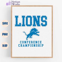 Lions Football Conference Championship SVG