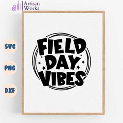 Retro Field Day Vibes Circle PNG