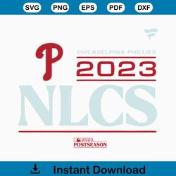 Philadelphia Phillies 2023 Division Series Winner SVG File