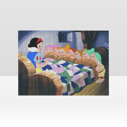 snow white jigsaw puzzle wooden
