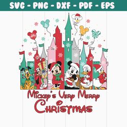 Funny Mickeys Very Merry Christmas SVG Graphic Design File