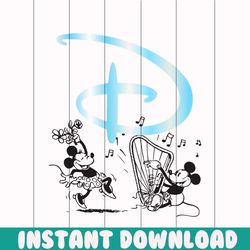 Funny Dancing Mickey and Minnie Mouse SVG Cricut File