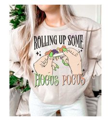 Groovy Hocus Pocus PNG SVG, Retro Halloween Sublimation, Sanderson Sisters It's Just a Bunch of, Fall Shirt PNG Design,