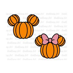 Pumpkin Mouse Head Halloween Svg Bundle, Trick Or Treat Svg, Spooky Vibes Svg, Holiday Season Svg