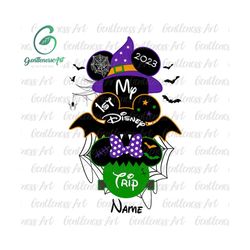 My First Trip Svg, Trick Or Treat Svg, Spooky Vibes Svg, Holiday Season Svg, Mouse And Friends Svg