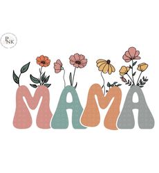 Floral Mama PNG-Sublimation Design Download-Mama sublimation, mom png, retro mama png, summer mama png, spring mama png,