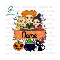 Custom Name Halloween Png For Boy Girl, Cute Halloween Kid Name, Kids Halloween, Halloween Cartoon Shirt Design Png, Personalized Halloween