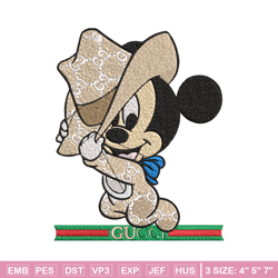 mickey baby embroidery design, gucci embroidery, embroidery file, logo shirt, sport embroidery, digital download