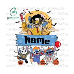 Personalized Halloween, Custom Name Halloween Png, Halloween Cartoon Shirt Design Png, Kids Halloween Png, Cute Halloween Png