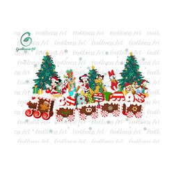 Christmas Train Png, Christmas Mouse And Friends, Christmas Squad Png, Christmas Friends Png, Only Png Active