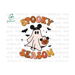 Spooky Season Svg Png, Halloween, Trick Or Treat Svg, Spooky Vibes Svg, Boo, Holiday Season