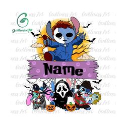 Custom Name Halloween Png, Halloween Cartoon Shirt Design Png, Kids Halloween Png, Personalized Halloween, Cute Halloween Png