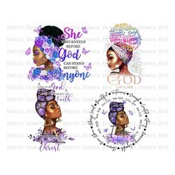 Black Woman Strong Bundle PNG Sublimation, Black Warrior PNG Files, African Women Digital Download, Floral Beautiful Bla