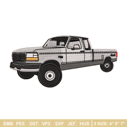 Pickup Truck embroidery design, Pickup Truck embroidery, embroidery file, car design, logo shirt, Digital download.