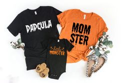 Momster Shirt Png, Dadcula Shirt Png, Dad Halloween Shirt Png, Mom Halloween Monster Shirt Png, Halloween TShirt Png, Tr