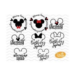 Birthday Mouse Birthday / Girl Gift Mouse Birthday/Birthday Squad  Squad/Mouse Svg/love Mouse Svg/Girl Svg/Digital