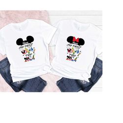 Custom My First Disney Trip 2024 Shirt, Disney Mickey And Friends Trip Shirt Sweatshirt Hoodie, Disney Matching Shirt, D