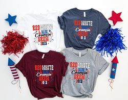 Red White Blue Cousins Crew Shirt Png, 4th Of July Shirt Png, Matching Cousin Crew Shirt Png, American Flag Tee, USA Fam