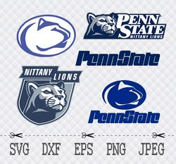 Penn State Nittany Lions SVG,PNG,EPS Cameo Cricut Design Template Stencil Vinyl Decal Tshirt Transfer Iron on