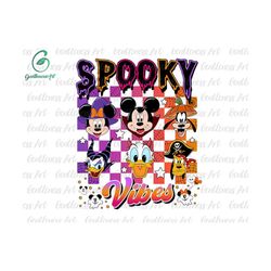 Halloween Svg, Mouse And Friends, Family Trip Svg, Trick Or Treat, Spooky Vibes Svg, Fall Svg, Svg Files For Cricut Sublimation