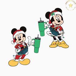 Funny Mickey Minnie Mouse Christmas Stanley SVG Download