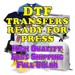 Custom DTF Transfers,Personalized Direct to Film Transfer, Dtf Gang Sheet,Full Color Bulk Wholesale DTF Print For TShirt