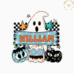 Personalized Retro Halloween Boo Pumpkin SVG Download
