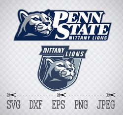 Penn State Nittany Lions SVG,PNG,EPS Cameo Cricut Design Template Stencil Vinyl Decal Tshirt Transfer Iron on