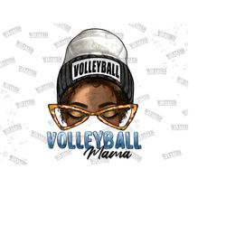 Volleyball Mama Afro Messy Bun Png Sublimation Design,Black Woman Png,Volleyball Mama,Afro Messy Bun,Volleyball Png,Mama Clipart Download
