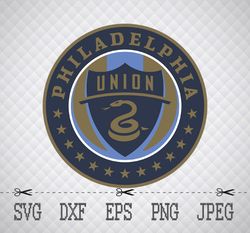 Philadelphia union SVG,PNG,EPS Cameo Cricut Design Template Stencil Vinyl Decal Tshirt Transfer Iron on