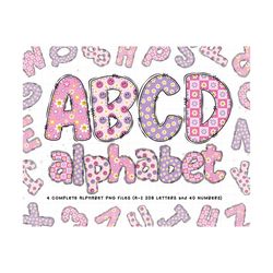 Summer Doodle Alphabet Bundle, Summer PNG Letters, Summer Sublimation Design, Smiley Face PNG, Daisy Smiley Face PNG, Smiley Face Shirt