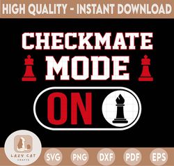 Checkmate mode on svg Chess pieces SVG and png cutting files for Cricut and Silhouette