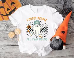Ghost People Year Round Shirt PNG, Halloween Gifts, Cool Ghost Halloween TShirt PNG, Boo T-Shirt PNG, Funny Halloween Gi