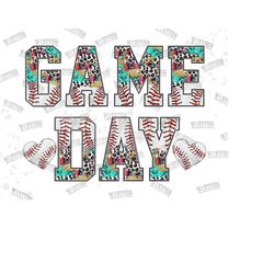Game Day Baseball Png, Game Day Sublimation Design, Trending Baseball Design, Baseball Heart Png, Sublimation Designs Downloads,