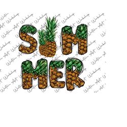 Summer Pineapple Png, Summer Love Pineapple Sublimation Design Png, Pineapple Png, Summer Png, Love Png, Hand Drawn Summer Fruit Png