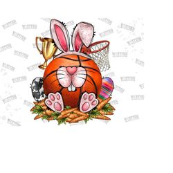 basketball easter bunny png sublimation design, easter bunny png, basketball png, happy easter png, baseball easter png, sport png download