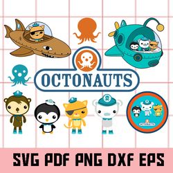 Octonauts SVG, Octonauts Png, Octonauts Eps, Octonauts Dxf, Octonauts Clippart, Octonauts Digital Clipart, Octonauts