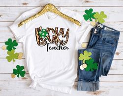 Lucky Teacher Shirt PNG, St. Patricks Day Shirt PNG, Lucky Shirt PNG,St. Patricks Day Teacher Shirt PNG, Shamrock Shirt
