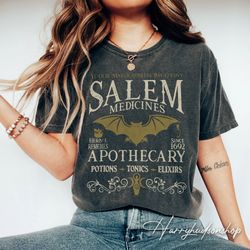 Vintage Salem Apothecary Halloween Shirt Png, Retro Halloween Comfort Colors Shirt Png, Salem Witches Shirt Png, Salem S