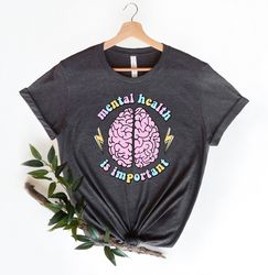 Mental Health Is Important, Mental Health Shirt PNG, Mental Health Matters, Positive Vibes, Self Care Shirt PNG, Retro S