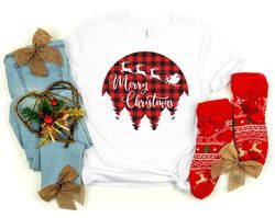 Merry Christmas Buffalo Plaid Shirt PNG, Buffalo Plaid Shirt PNG, Funny Christmas, Christmas Shirt PNG, Merry Christmas
