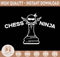 Chess Ninja chess svg, chess png, chess player svg png Digital Download
