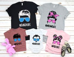 Mom Life Shirt PNG, Dad Life Shirt PNG, Kid Life Shirt PNG, Baby Life Shirt PNG, Family Matching Shirt PNG, Mom Dad Kid