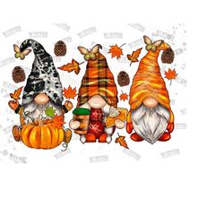 Fall Gnomes Png Sublimation Design, Fall Png, Autumn Png, Pumpkin Png, Thanksgiving Gnome Png, Autumn Leaves Png, Fall Color Png Downloads